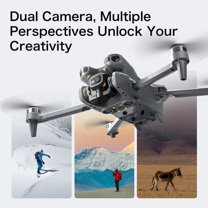 Professional Drone with 4K Dual Camera, Video Drone, Quadcopter, 360, Intelligent Obstacle Avoidance, Gift, New, 2022