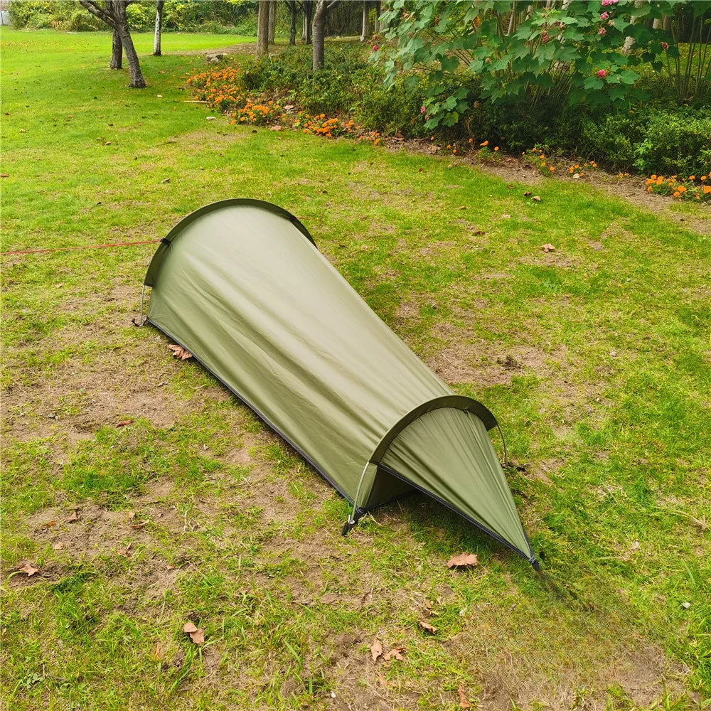 Ultra Light Single Person Camping Small Sleeping Bag Outdoor Portable Tent Mountaineering Equipment Summer Breathable