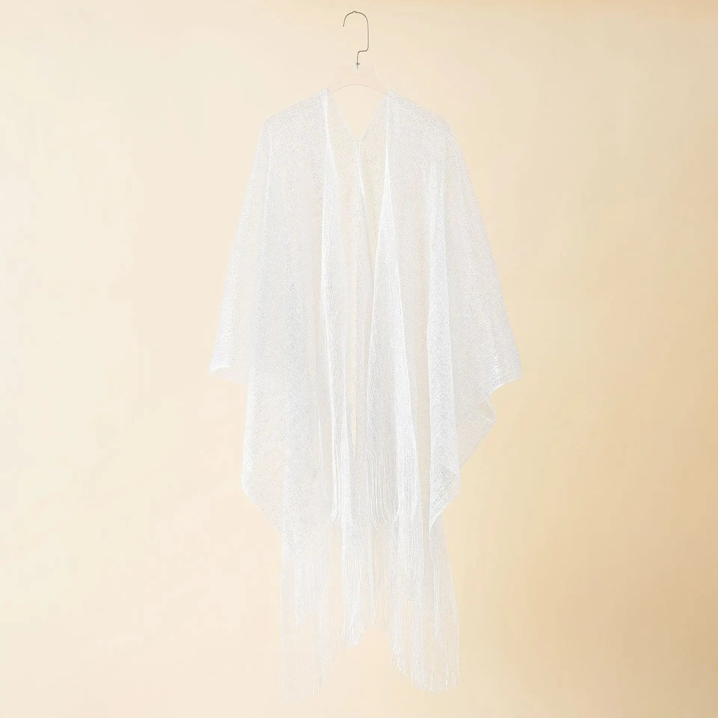 Swimsuit Cover-ups  Fashion Tassel Gold Bikini Beach Cover Up Sexy Beach Dress Tunics for Women Summer Wear See Through
