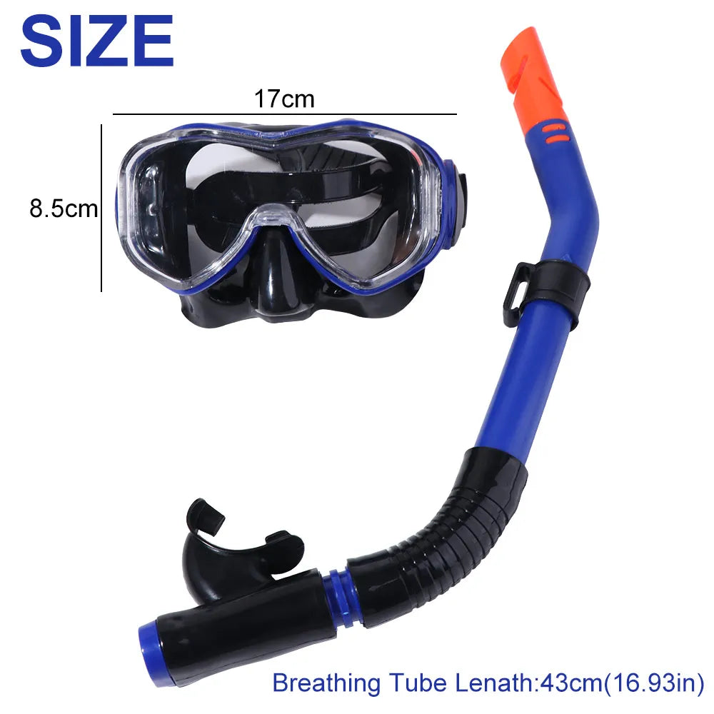 Waterproof Underwater Snorkeling Mask Breathing Safe Swimming Snorkeling Glasses Anti Fog with Breathing Tube Women Diving Suit