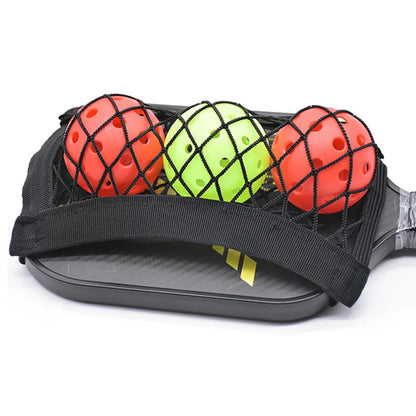 Heavy-duty Portable Pickleball Bag, Adjustable, 3-Ball Capacity, Mesh Paddle Pouch, Lightweight and Strong