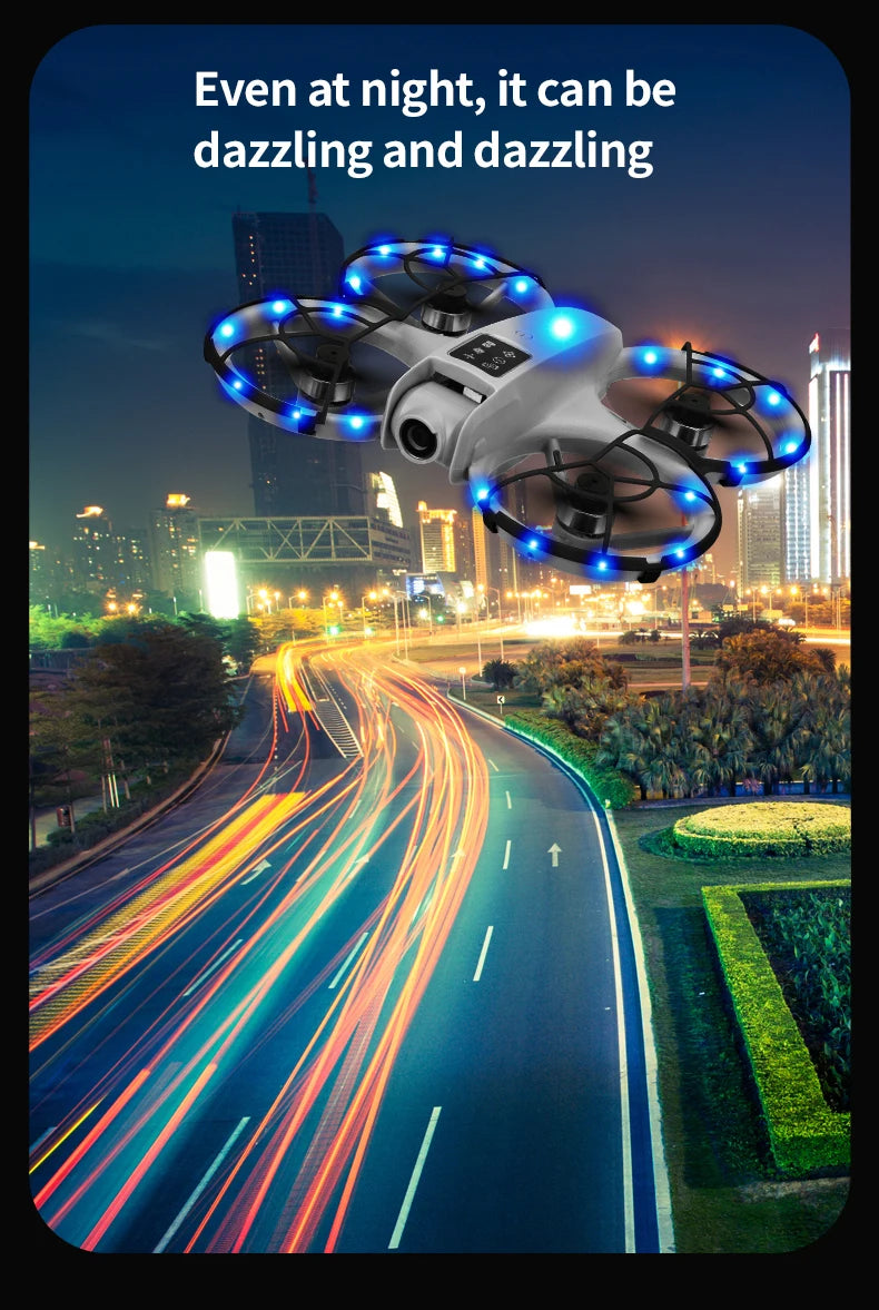 RC Dron with Glasses WIFI FPV H36 Drone Wide Angle HD 4K Camera Height Hold RC Foldable Quadcopter Dron Helicopter Toys Gifts