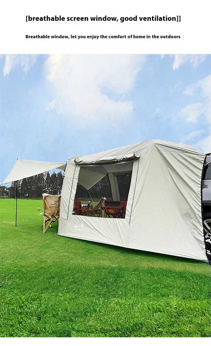 Lohascamping Car box docking tent  Portable Waterproof SUV Tail Tent 3-4 people Dome tent Sunshade Tunnel style tent,Large tent,
