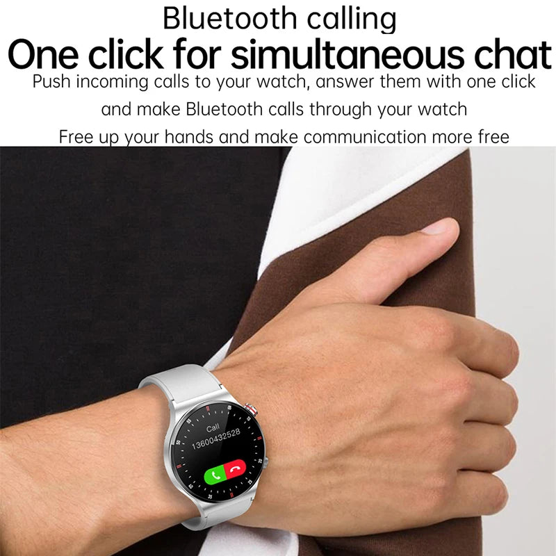 New ECG+PPG Bluetooth Call Smart Watch Men AMOLED Full Touch Sports NFC Watches Men Smartwatch Waterproof For Android Ios