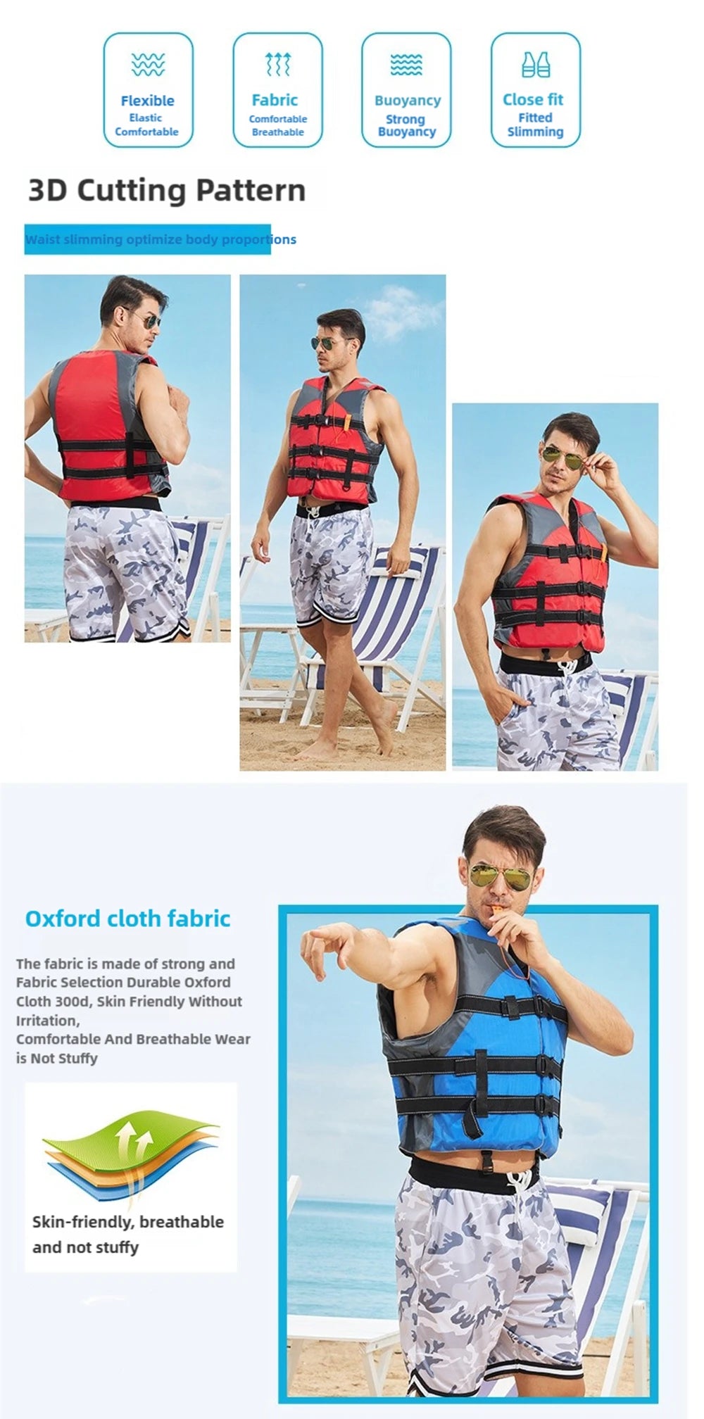 Life Jacket Vest For Adults And Kids,Water Sports Buoyancy Aids Suitable For Fishing,Sailing,Surfing,Boating,Kayaking