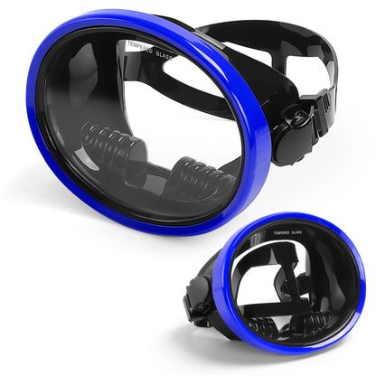 Adult Dive Mask: Wide View Anti-Fog Lens for Scuba, Snorkeling & Freediving - Comfortable Water Goggles