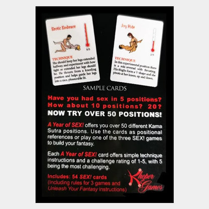 English Sexual Position Cards Role Playing Adult Games Bedroom Commands A Year Of Sex Toys For Couples 18+ Erotic Products
