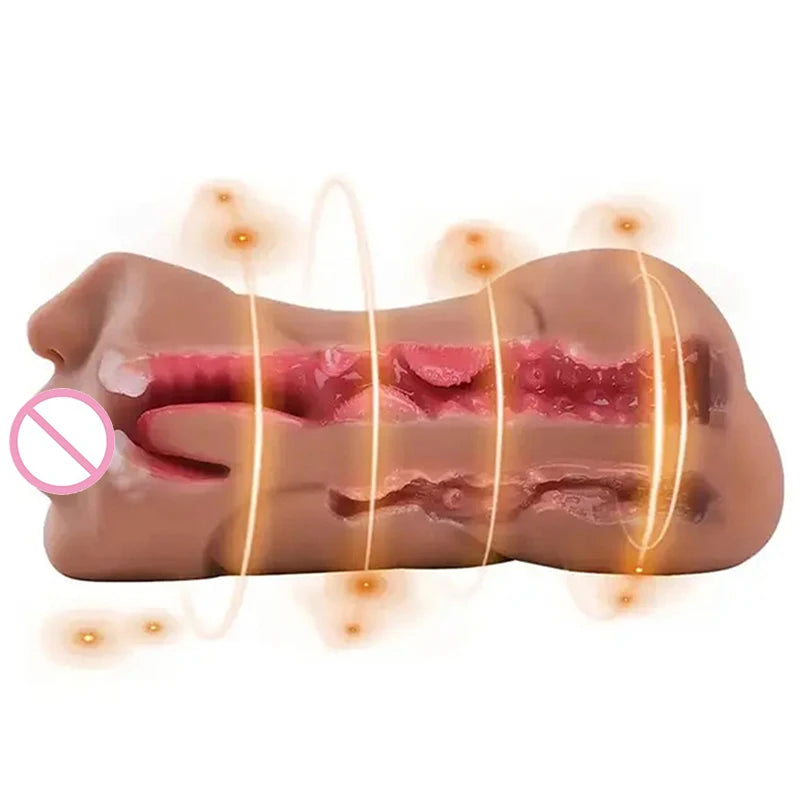Male Sex Toys With Sexy Mouth Realistic Vagina And Tight Anus Ass Oral Sex Doll Stroker Adult Toys Adult Supplies For Men