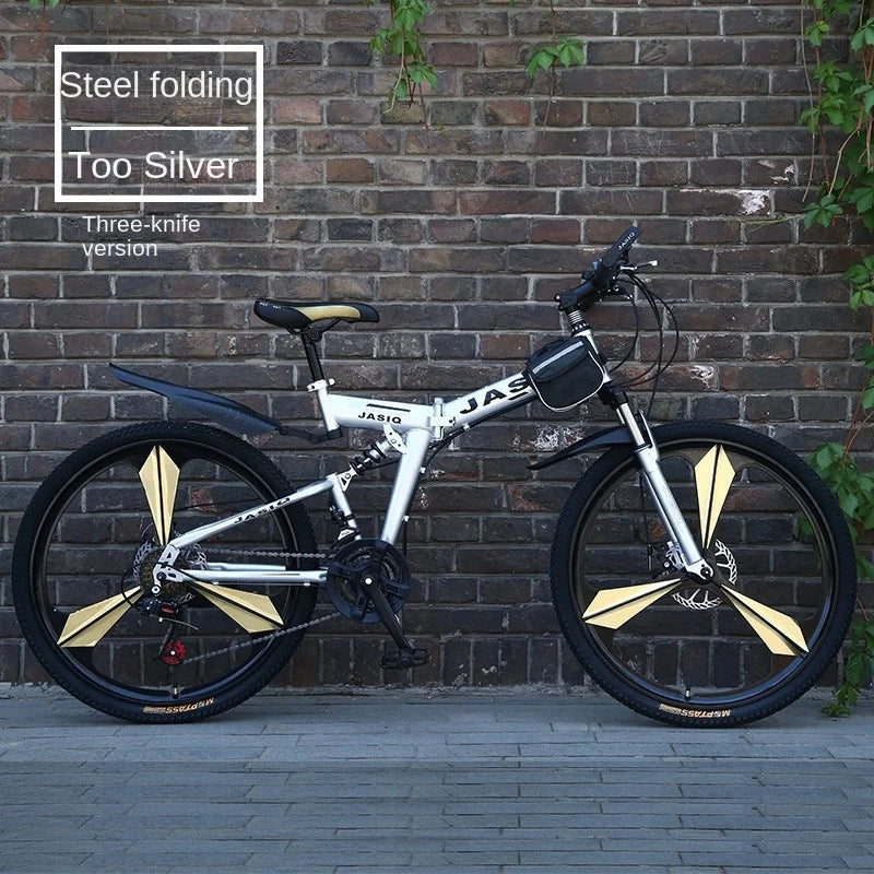 Mountain Bikes Adult Bikes Men's And Women's Variable Speed Bikes Dual Shock Absorbing Folding Mountain Bikes Student Bikes