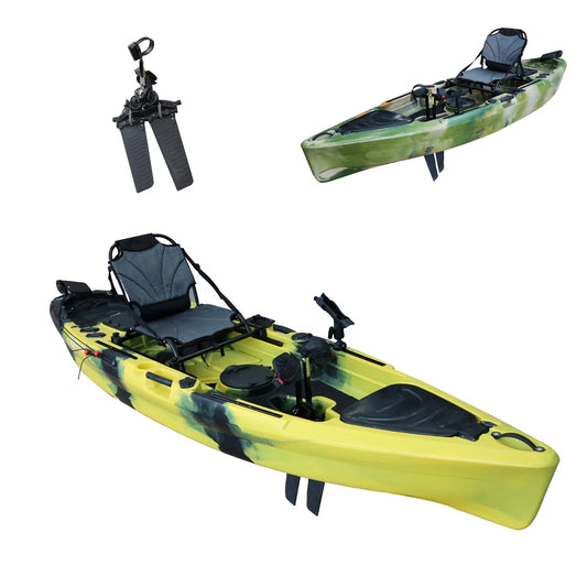 11.6 ft Sit on Top Kajak Hobby Bike Flap Pedal Kayak