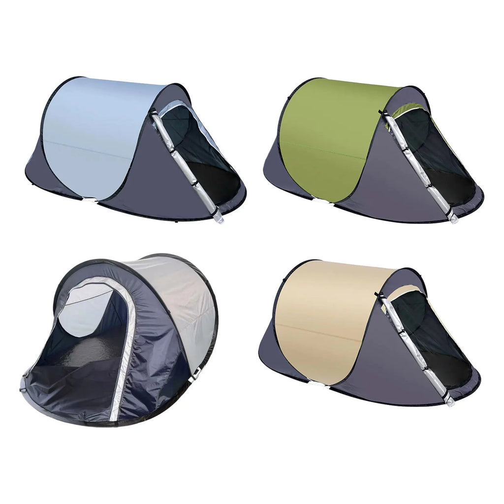 Automatic Instant Pop Up Portable Camping Tent for Outdoor Fishing Hiking Backyard Beach Party with Carry Bag Windproof Setup
