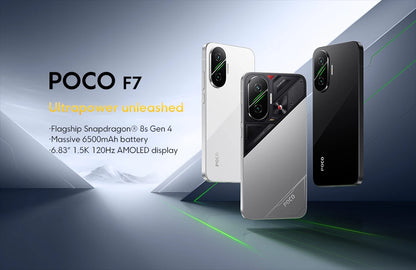 EU POCO F7 5G Smartphone European Version Snapdragon® 8s Gen 4 6500mAh Battery 90W 6.83" 1.5K 120Hz AMOLED 50MP Camera OIS NFC
