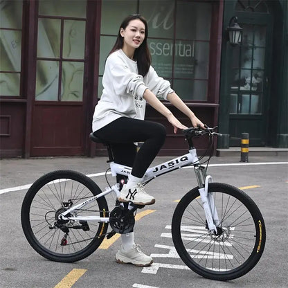 Mountain Bikes Adult Bikes Men's And Women's Variable Speed Bikes Dual Shock Absorbing Folding Mountain Bikes Student Bikes