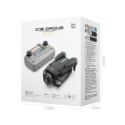 2025 D18 Drone 8K Aerial HD Dual Camera Photography Intelligent Obstacle Avoidance Brushless Motor 5G WIFI GPS Return VR Drone