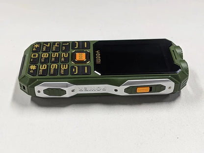 YEEMI Q8 GSM 2G Rugged Phone Big Battery Dual Flashlight 2.4inches HD Screen Dual SIM Mobile Phone Large Button Cellphone