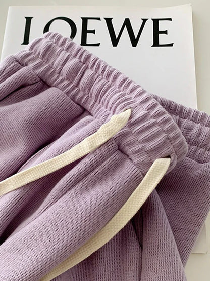 2026 Summer Shorts Women Elasticity Lovely Girls Korean Style Sweet Students Harajuku Simple Pure Gray Trousers Female New