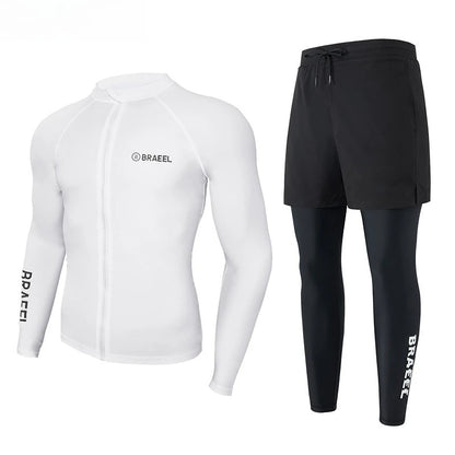 Wetsuit Men's Sunscreen Quick-drying Split Long Sleeve Trousers Snorkeling Water Suit Couple Warm Swimsuit Surf Suit