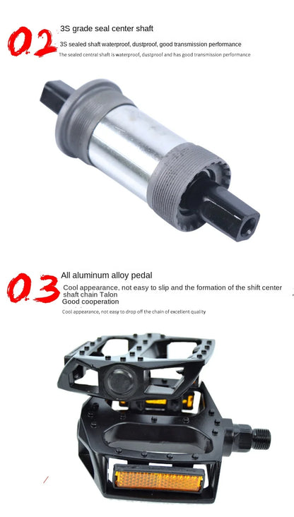 Mountain Bikes Adult Bikes Men's And Women's Variable Speed Bikes Dual Shock Absorbing Folding Mountain Bikes Student Bikes