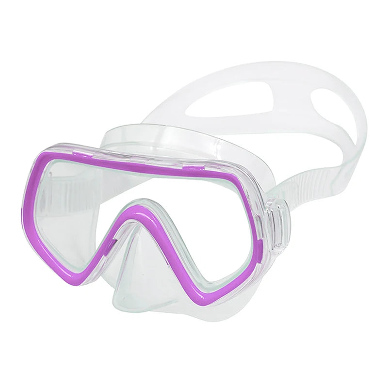 Diving Mask Waterproof Swimming Goggles Panoramic HD For Adult Youth Silicone Skirt Anti-Fog With Nose Cover Swimming Equipment