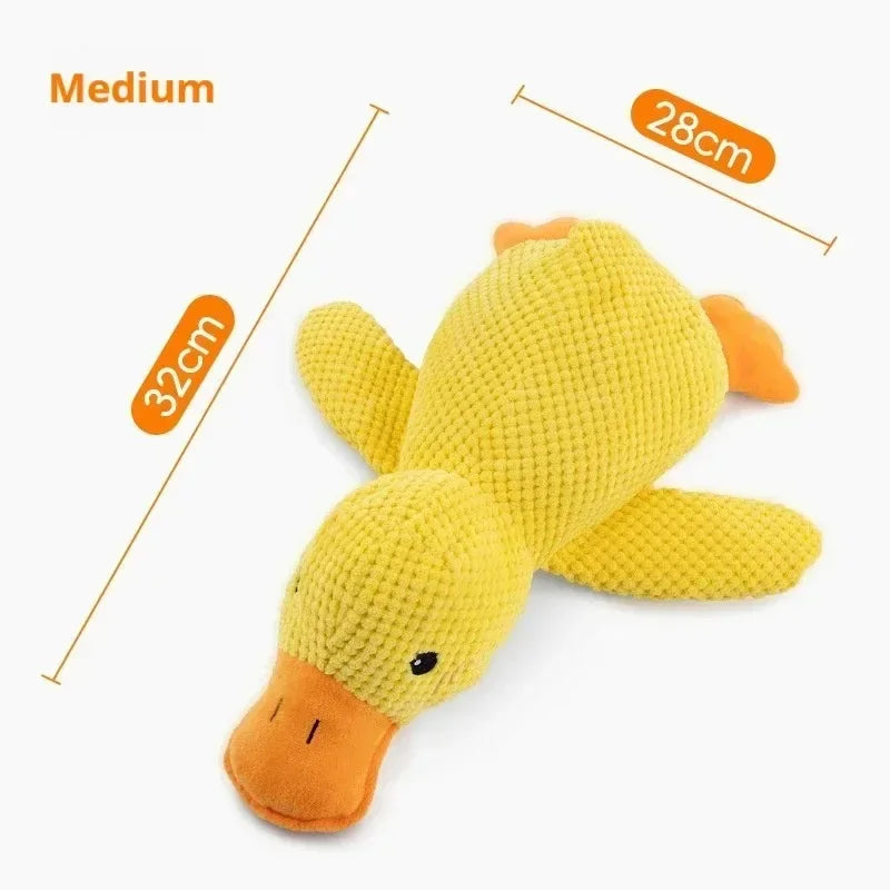 Dog~toy  plush  companion sleeping  duck  bite  resistant  teeth  grinding  sound  relief  duck  sound  toy