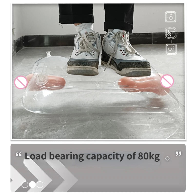 Adult Sex Toys Double Head Transparent Inflatable Doll Sex Pillow Male Aircraft Cup Accessories Adult Erotic Products Sm Games