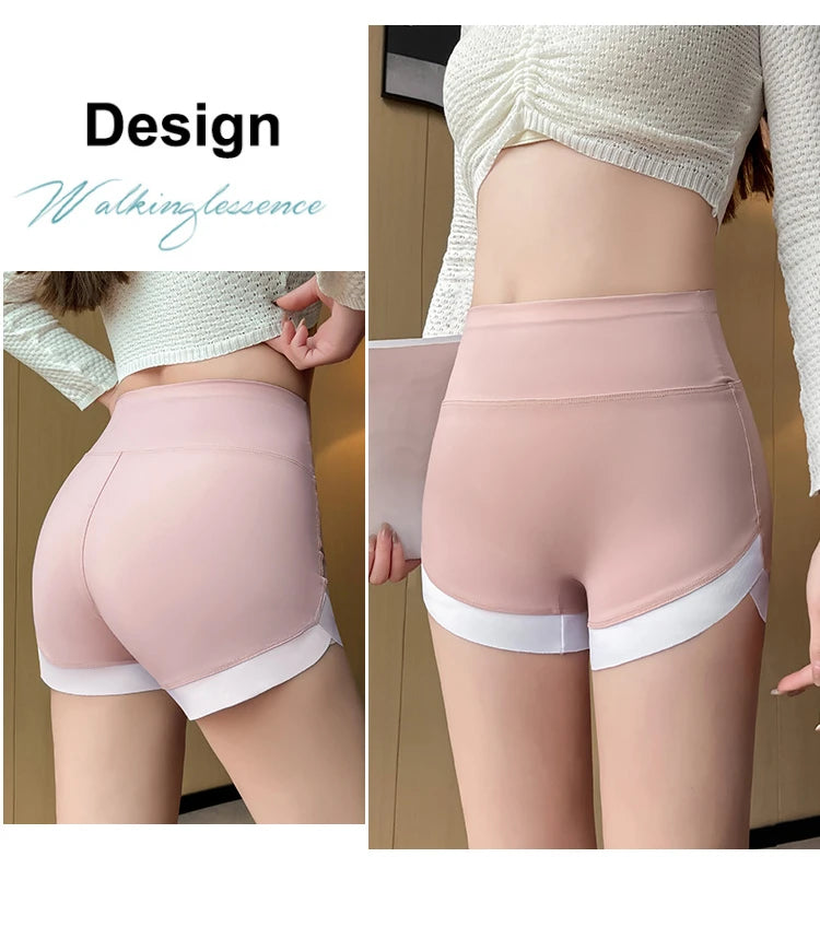 Summer Shark Pants Women Thin Style Leggings High Waist Hip Liftting Traceless Safety Pants Quick Drying and Breathable Shorts