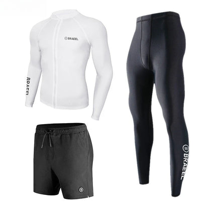 Wetsuit Men's Sunscreen Quick-drying Split Long Sleeve Trousers Snorkeling Water Suit Couple Warm Swimsuit Surf Suit