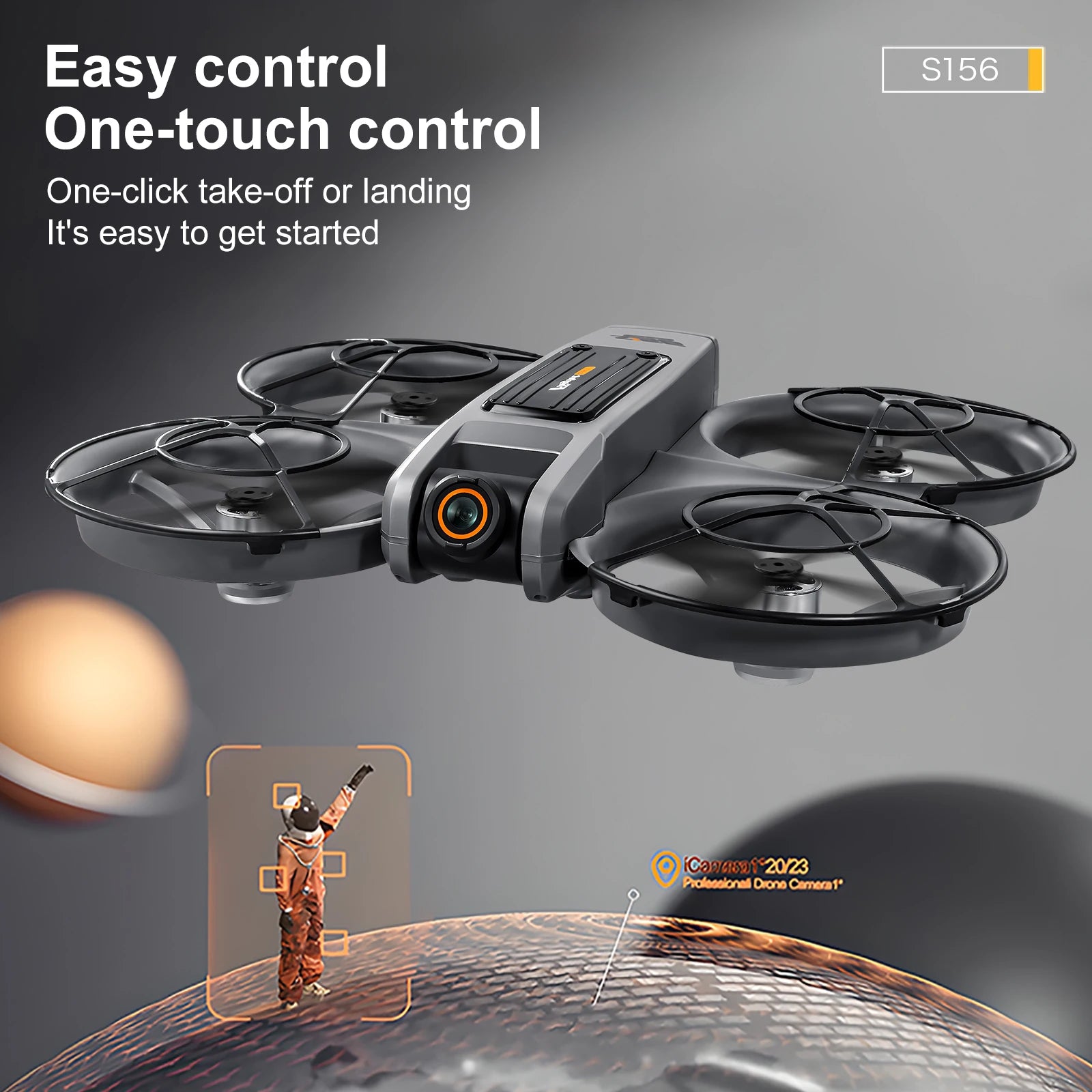 2025 New S156 Drone with Screen Brushless Optical Stream Positioning Quadcopter with Camera FPV Traverser Novice Toy Airplane