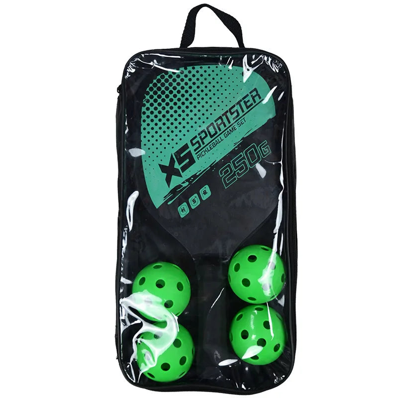 Ultimate Beginner Pickleball & Beach Tennis Paddles Set with 4 Balls – Outdoor Sports Fitness Combo for All Skill Levels