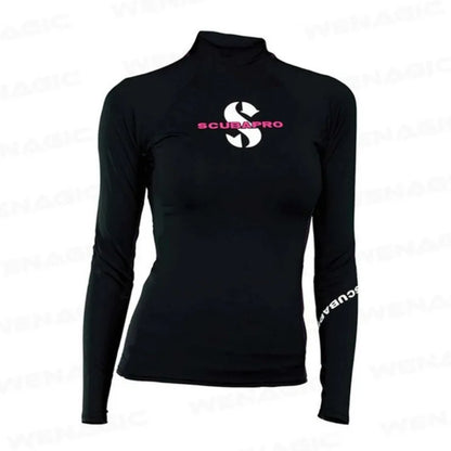 Women Wetsuits 2026 New Soft Slim-Fit UV Protection Skateboard Swimsuit Split Long Sleeve T Shirts Quick-Drying Rash Guard