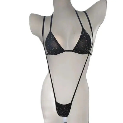 S M L Sexy Shiny Bling Bikini Female Swimsuit Women Swimwear Two-piece Bikini set Bather Bathing Suit Swim