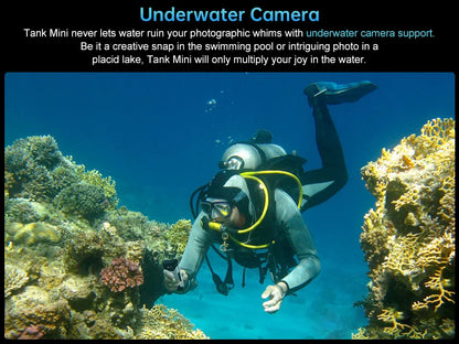 Unihertz 8849 Tank Mini Rugged Smartphone 4.3 Inch Small Cell Phone 24GB+256GB Android 13 5800mAh 100MP Cameras IP68/IP69K Phone