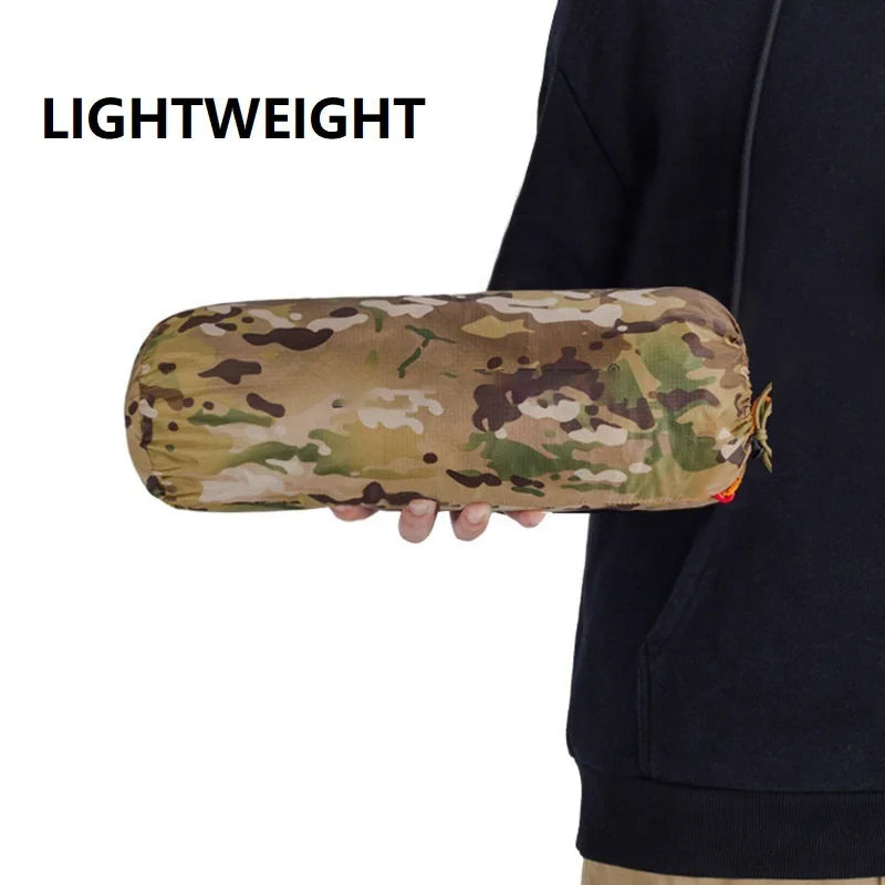 Outdoor Single Camping Tent Ultra light Hiking Tent, Double-layer Marching Camouflage Rainproof Tent trekking Shelter Tent