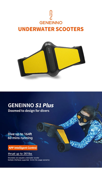 60Mins High Speed Electric Under Water Motor Scooter 500W Electric Underwater Thruster Sea Scooter for Diving Snorkeling