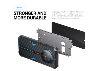 [World Premeire]FOSSiBOT F105 Rugged Smartphone Android 14 OS 10300mAh 12+64GB Mobile Phone 20 MP Camera 6.745" HD+ IPS Phone