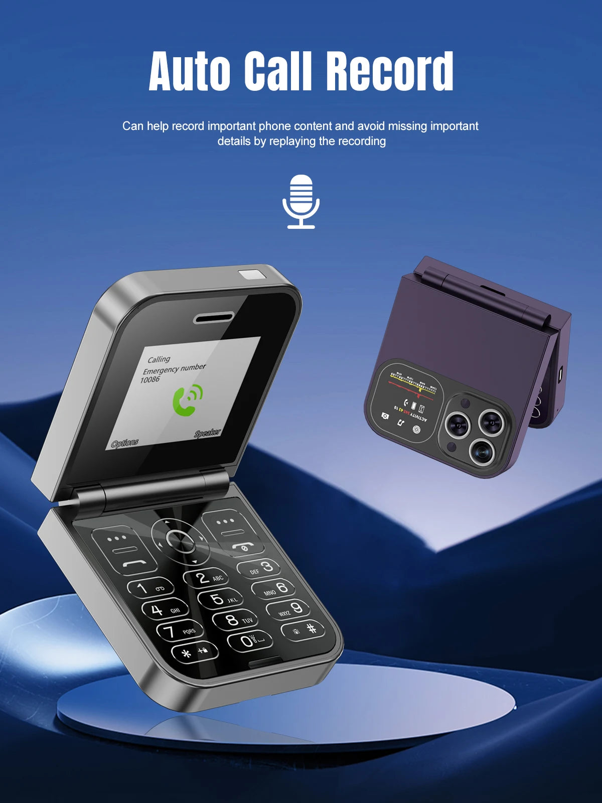 SERVO F15 Mini Small Flip Mobile Phone 2 SIM Standby Speed Dial Magic Voice Flashlight Call Recording 2G GSM Cute Fold Cellphone