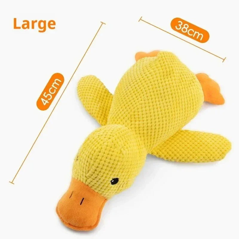 Dog~toy  plush  companion sleeping  duck  bite  resistant  teeth  grinding  sound  relief  duck  sound  toy