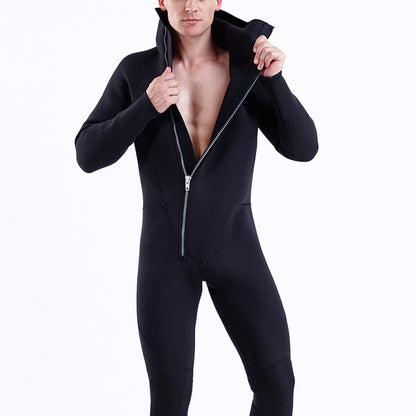 5mm Thickness Hooded Wetsuits Waterproof Jumpsuit Swimwear For Swimming Surfing