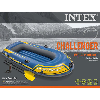 Challenger 2 Boat Set INTEX 68367 Fishing Boat Rubber Boat Canoe