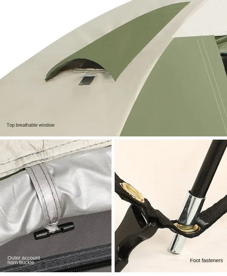 Outdoor Camping, Double Deck, Rainstorm Proof, Wind Proof, Thickened Climbing, Super Light, Hand In Hand, Camping Tent