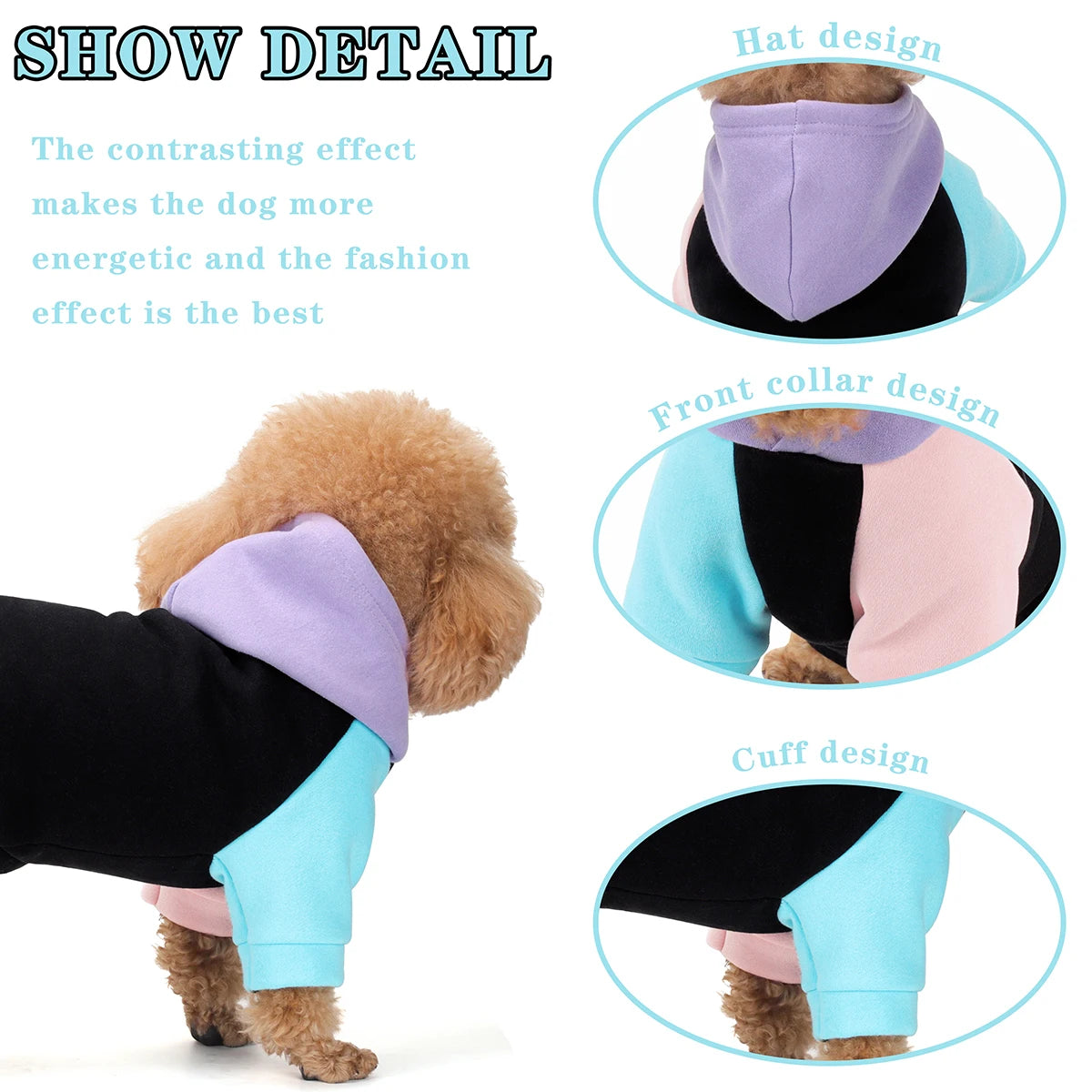 Dog Hoodie - Premium Quality, Buttery Soft, Superior Comfort and Fit, Calming Interior Material, Suitable for All Breeds