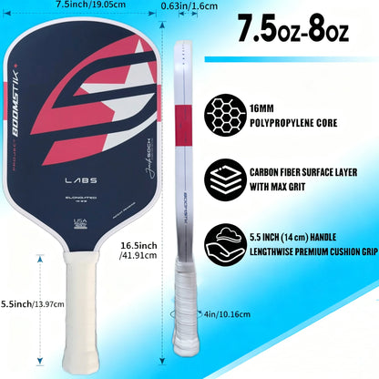 LABS Project Boomstk Elongated Pickleball Paddle 16mm Boom Core Racket Pure Foam Paddle