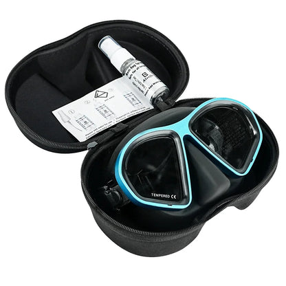 Aluma Pro Dive Mask with Anti-Fog Spray,Low Volume Tempered Glass Lens for Scuba, Snorkeling & Freediving, Adults  Gear