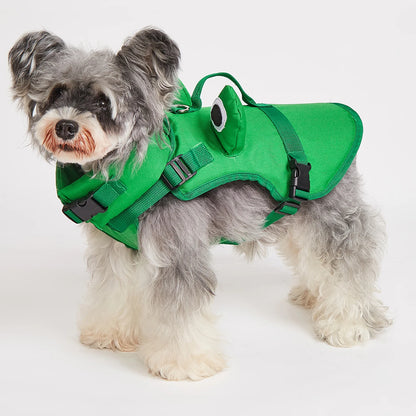 Dog Life Jacket Enhances Buoyancy Adjustable for Safe Fit to Pet Body Swimming Rowing Surfing Pet Flotation Vest