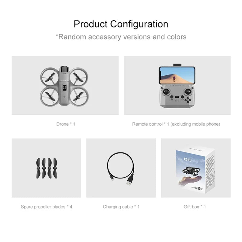 Xiaomi D16 Drone 8K Aerial GPS Avoidance Bushless Motor Drone Electric Adjustment HD Profesional Dual-camera Optical Flow