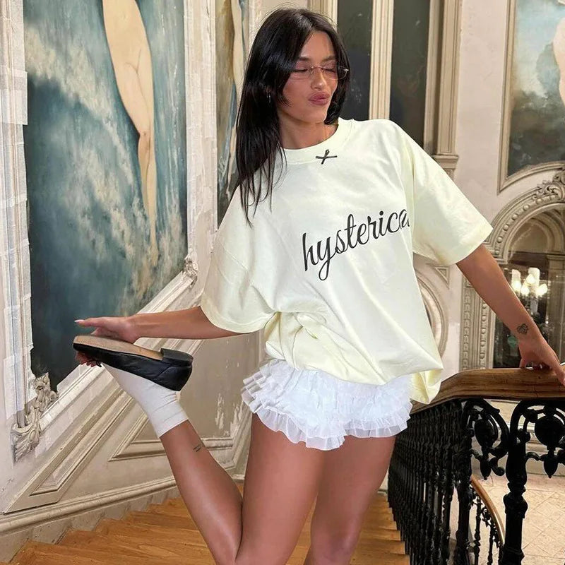 BOOFEENAA Mesh Ruffled Low-rise Bloomer Shorts Y2k 2000s Womens Clothing Fashion White Black Booty Shorts Sexy Pants C70-CE17