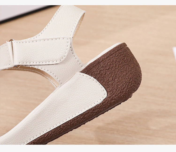 Women Shoes Wedge Heels Sandals 2025 Summer New  Sandals Female Platform Lether Elegant Wedges Sandals Sandalias Mujer