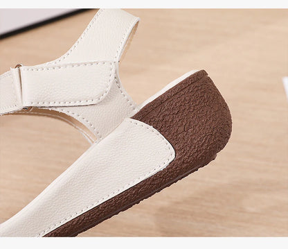 Women Shoes Wedge Heels Sandals 2025 Summer New  Sandals Female Platform Lether Elegant Wedges Sandals Sandalias Mujer