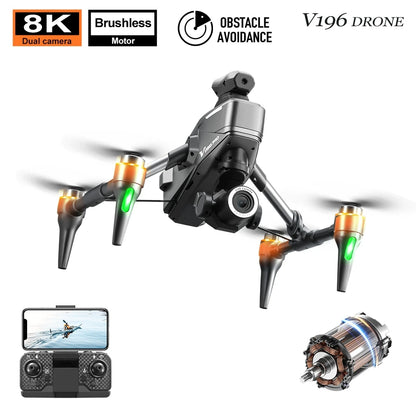Race Drone  8K Dual Professional Aerial Photography HD Dual-Camera WIFI FPV Four-Axis Rc Quadcopter Toy UAV