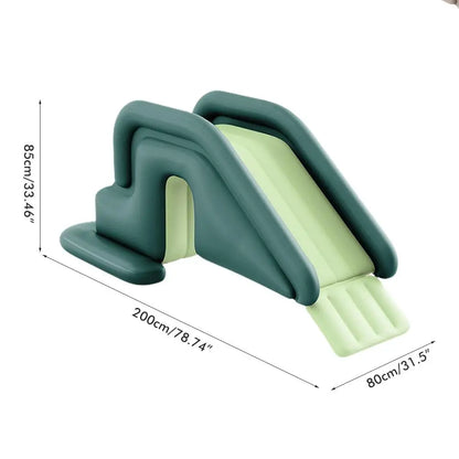 Inflatable Water Slide Climbing Wall Water Slide Children Kids Summer Fun Compact Inflatable Park Outdoor Dabble Water Slide